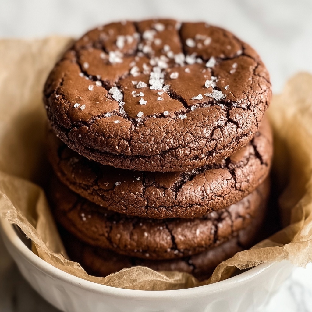 Easy Salted Brownie Cookies Recipe - Recipe Image