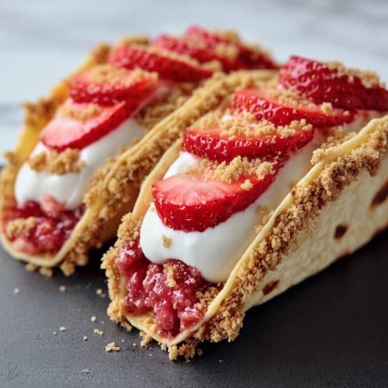 Strawberry Crunch Cheesecake Tacos Recipe