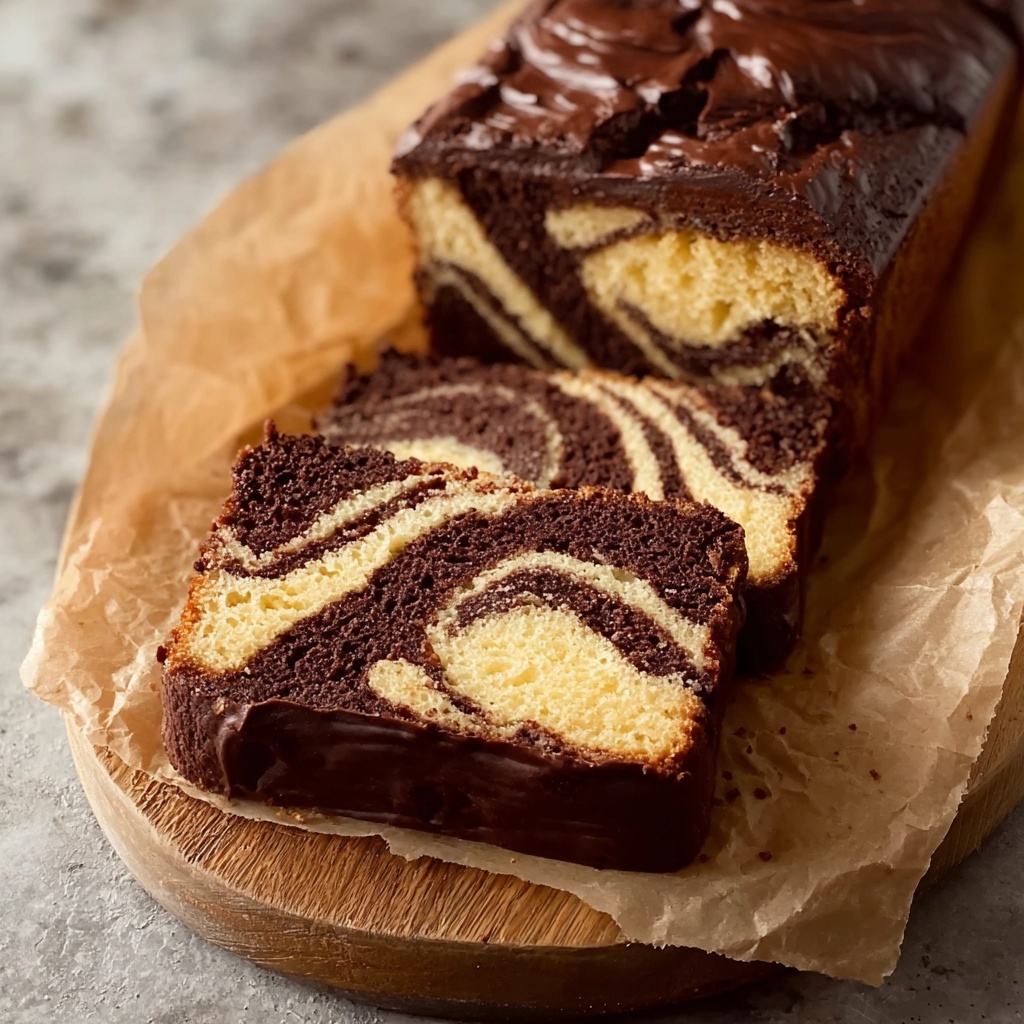 Espresso Marbled Loaf Cake Recipe - Recipe Image