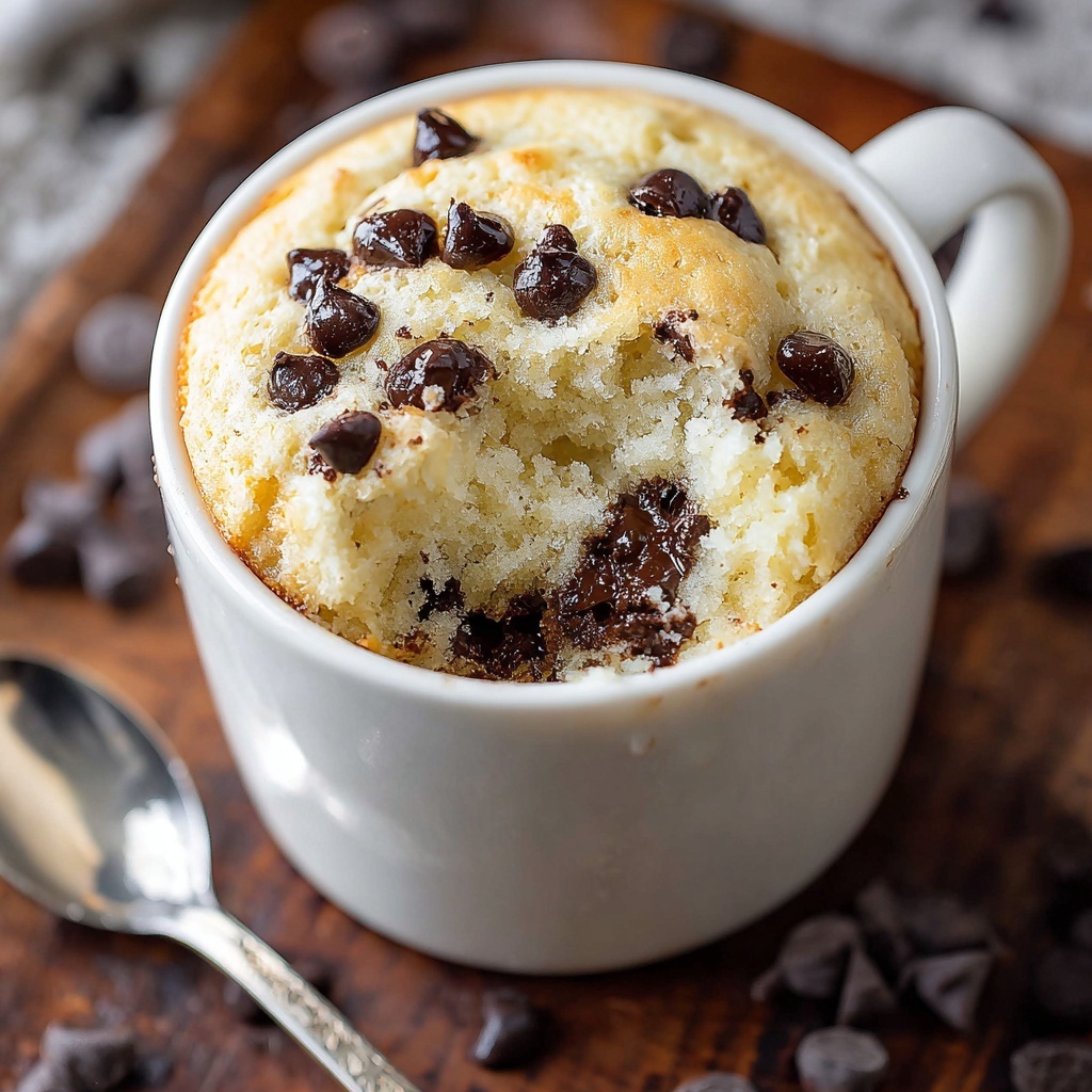 Chocolate Chip Mug Cake Recipe - Recipe Image