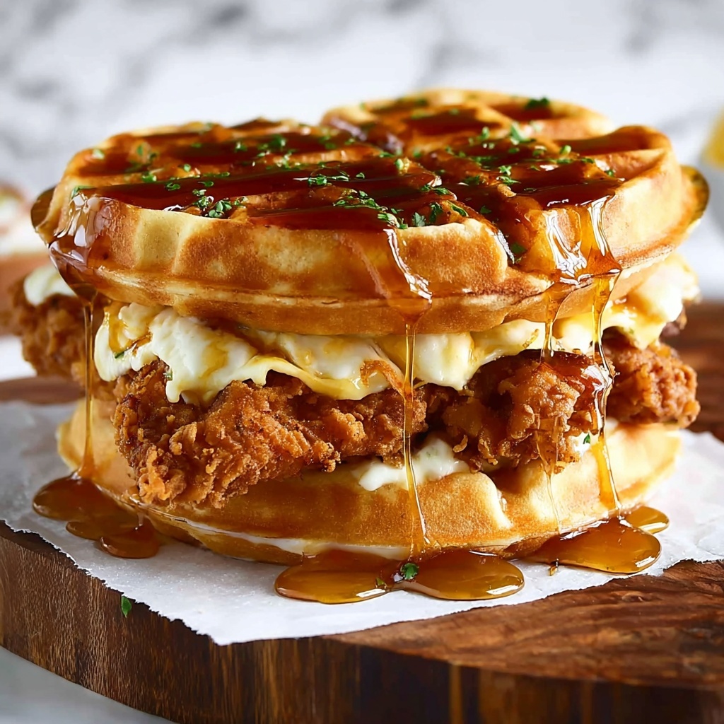 Chicken and Waffles Sliders Recipe - Recipe Image