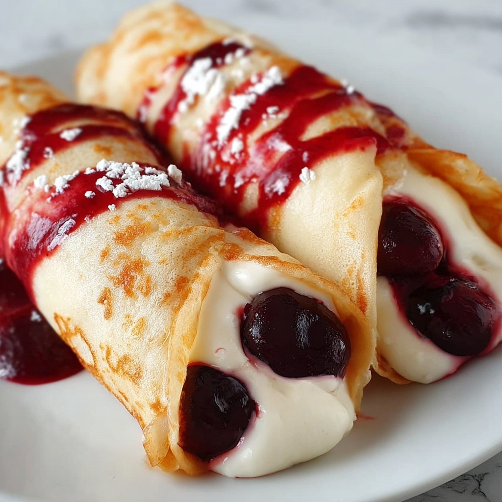 Cherry Cheesecake Chimichangas Recipe - Recipe Image