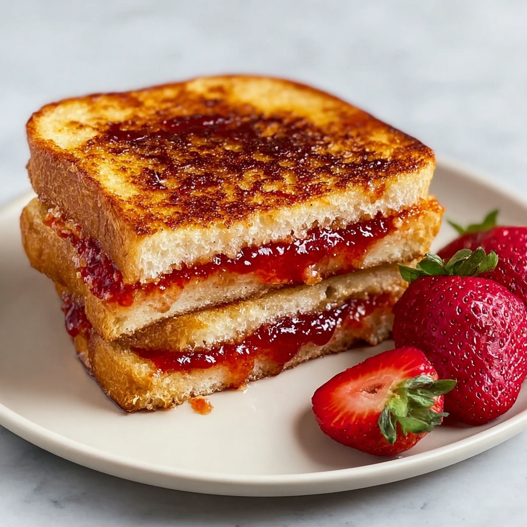 Peanut Butter Jelly Stuffed French Toast Recipe - Recipe Image