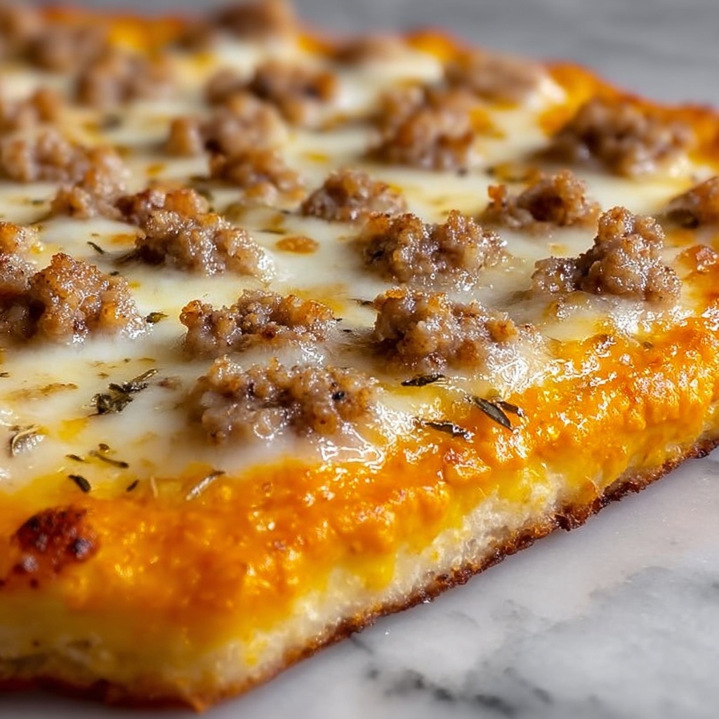 Sausage Gravy Breakfast Pizza Recipe - Recipe Image