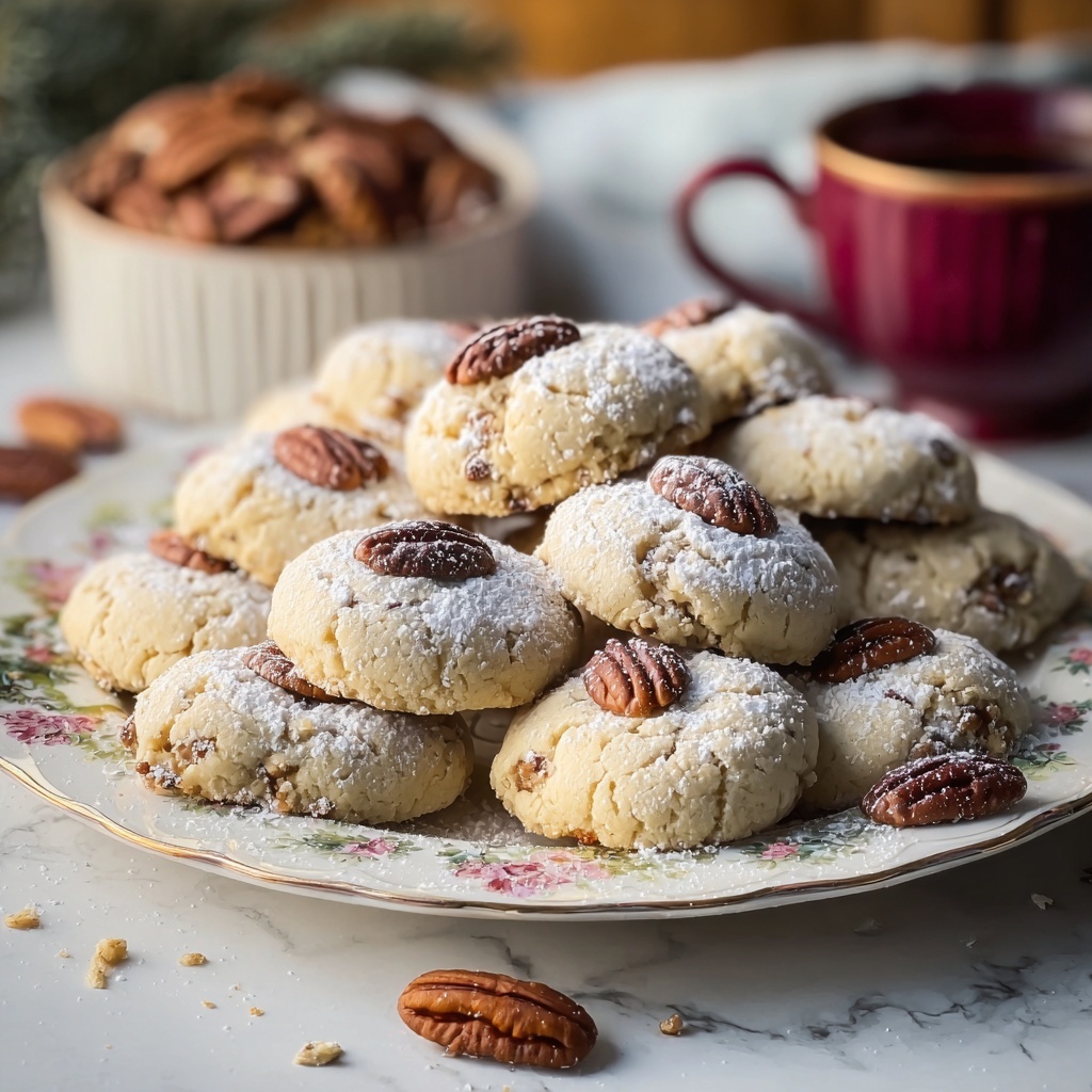 Buttery Pecan Snowball Cookies Recipe - Recipe Image