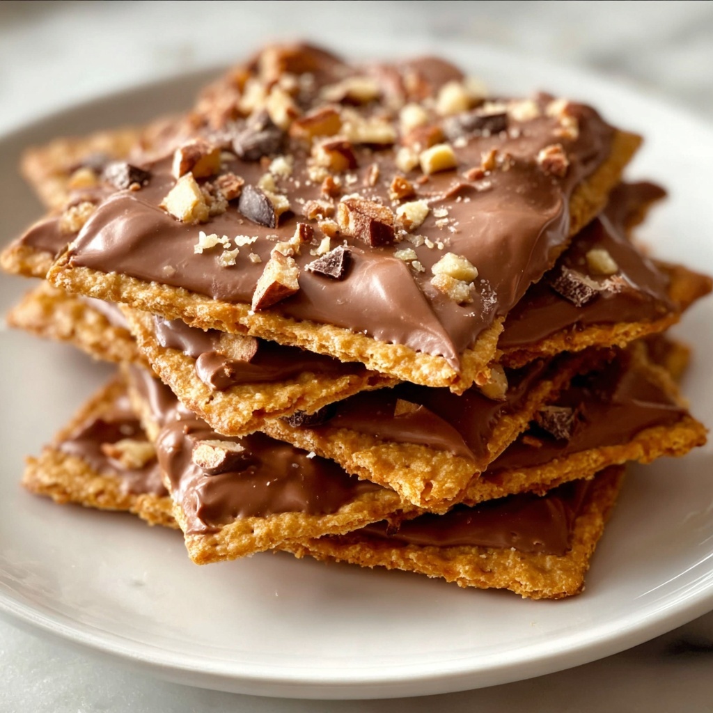 Saltine Toffee with Chocolate and Pecans Recipe - Recipe Image