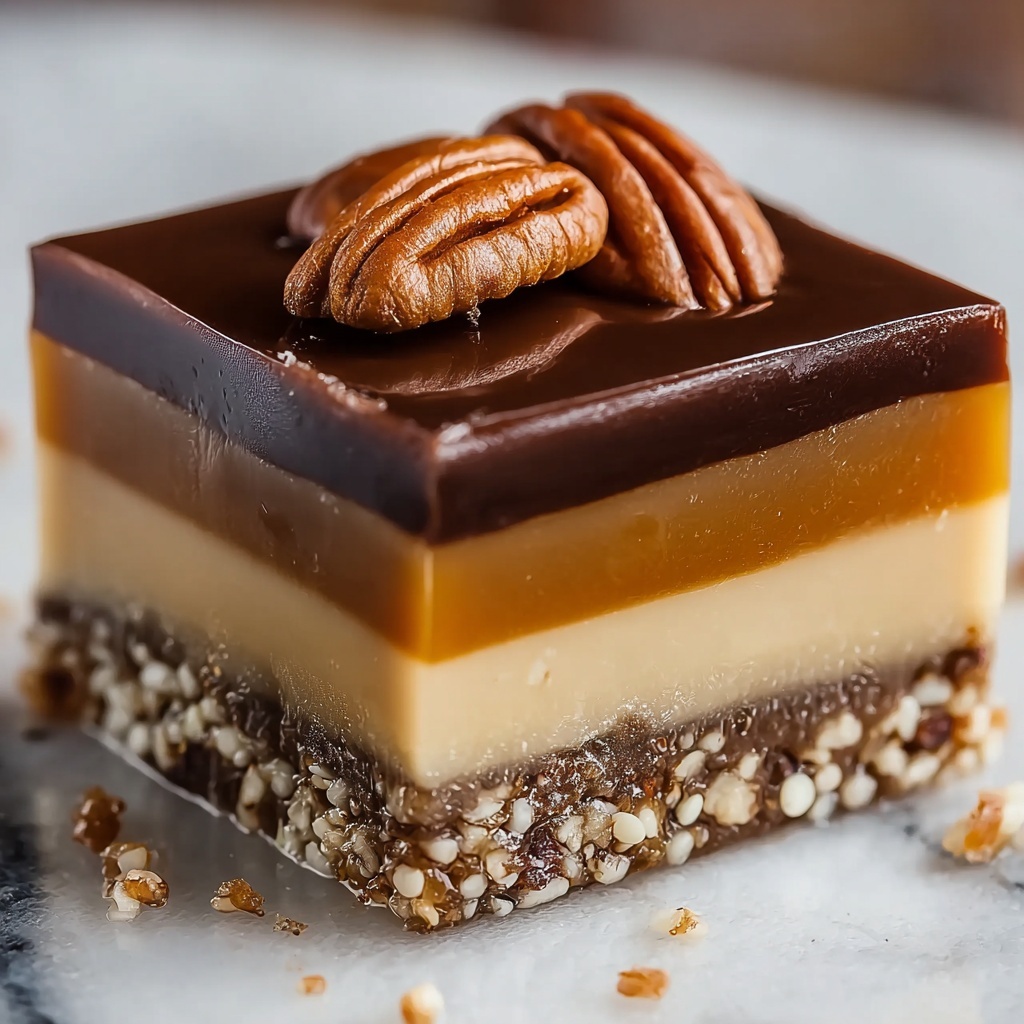 No-Bake Espresso Walnut Slice Recipe - Recipe Image