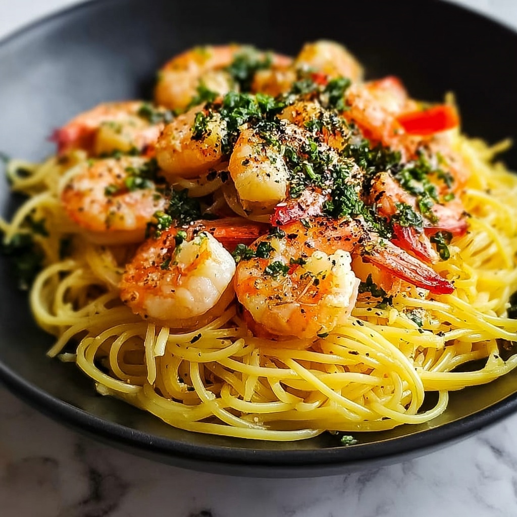 Lemon Shrimp Spaghetti Recipe - Recipe Image