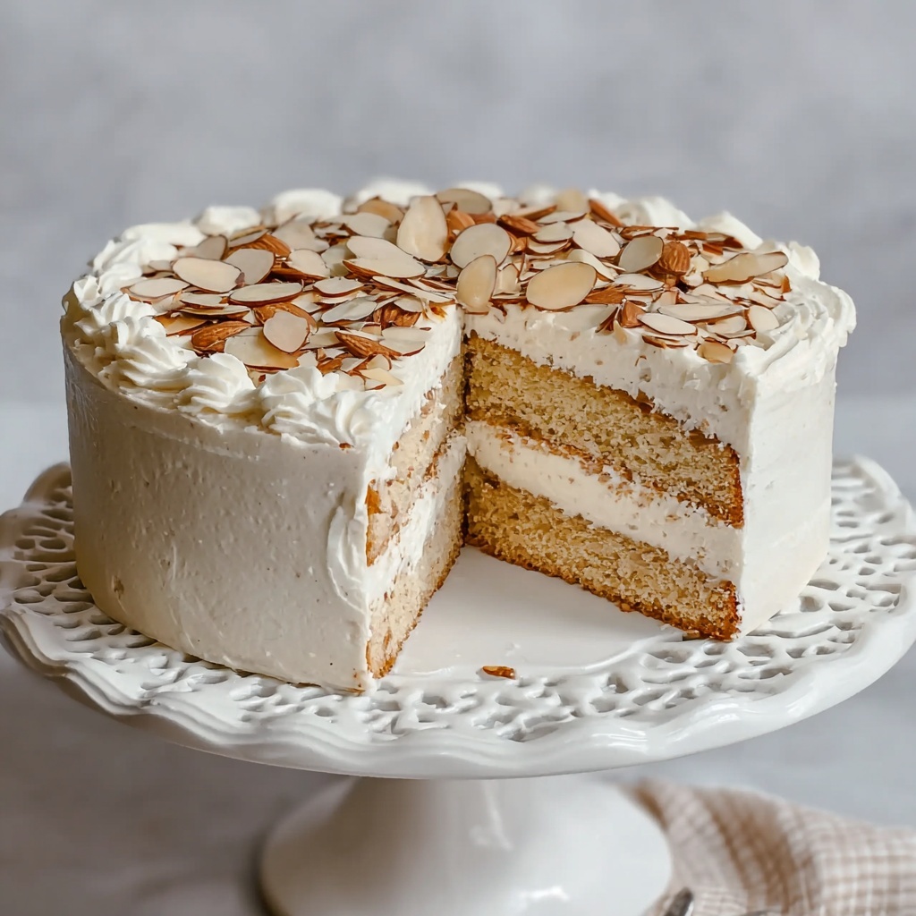 Almond Cream Cake Recipe - Recipe Image