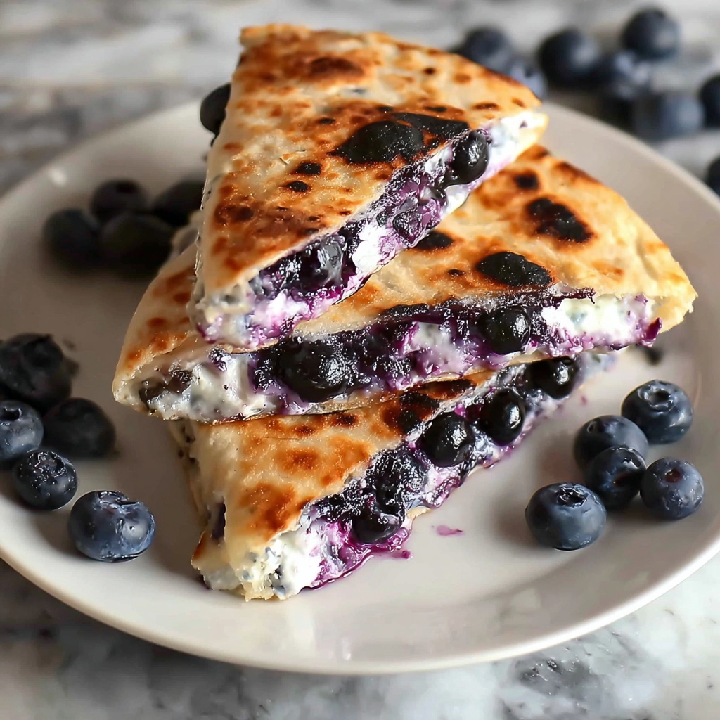 Blueberry Breakfast Quesadilla Delight Recipe - Recipe Image