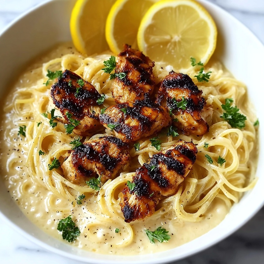 Creamy Chicken Linguine Recipe - Recipe Image