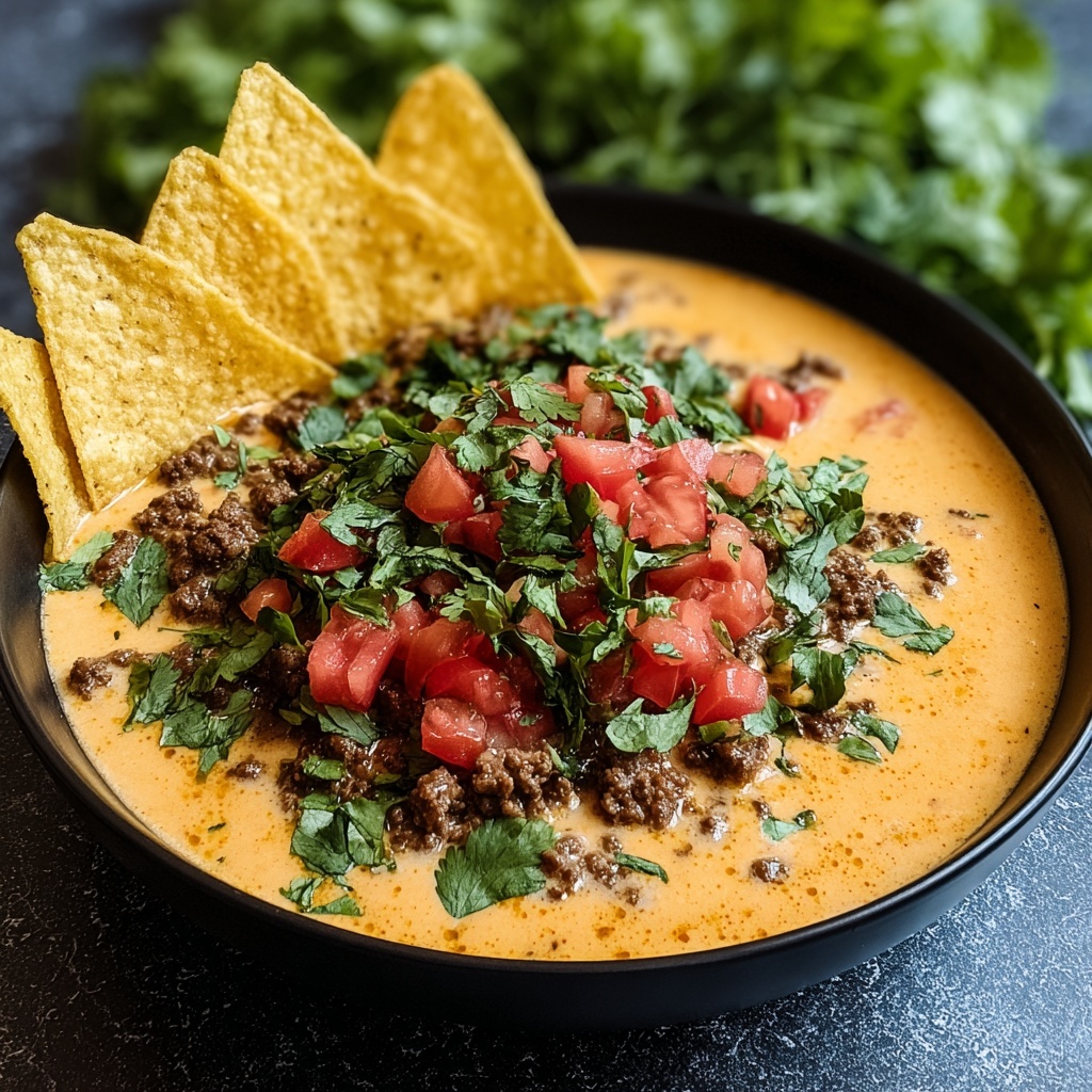 Easy Beef Queso Recipe - Recipe Image
