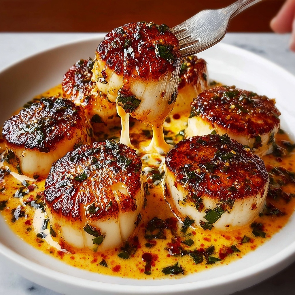 Seared Scallops with Cajun Cream Sauce Recipe - Recipe Image