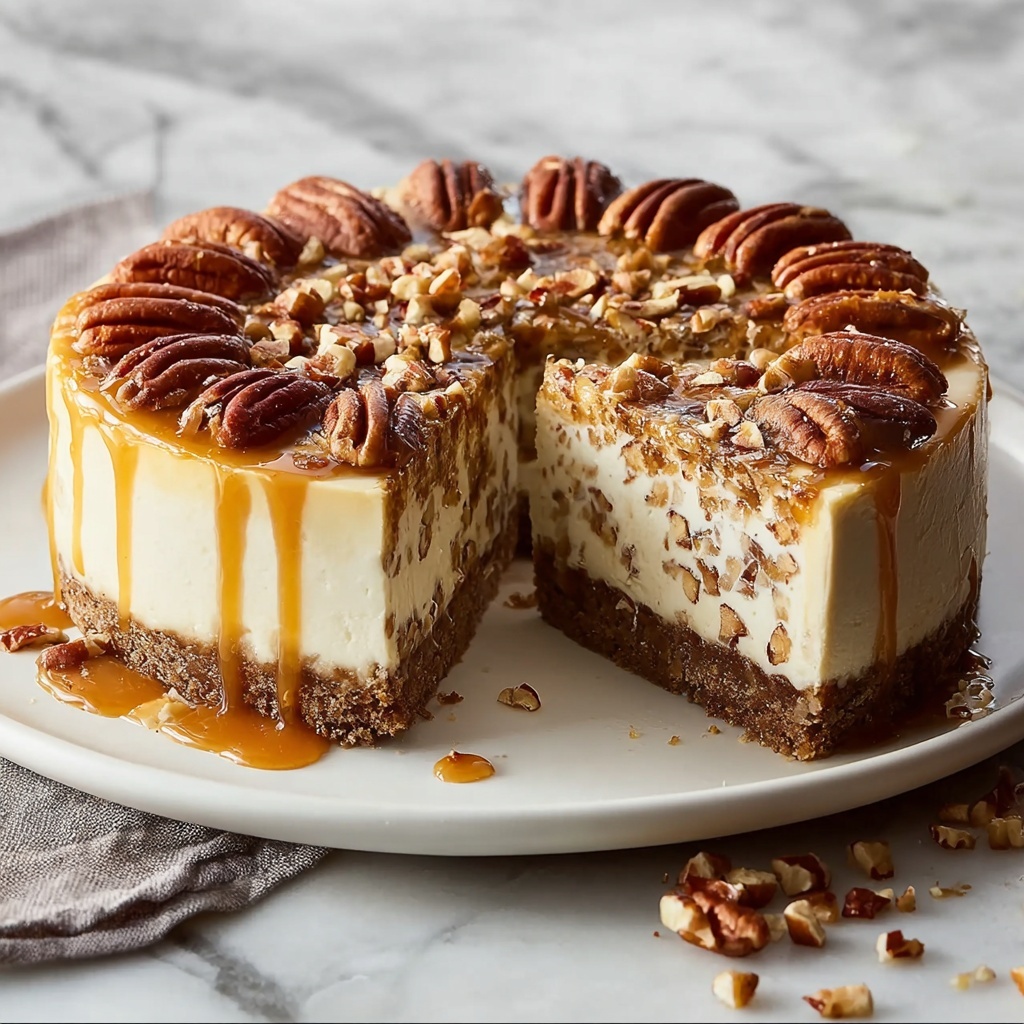 Butter Pecan Cheesecake Recipe - Recipe Image