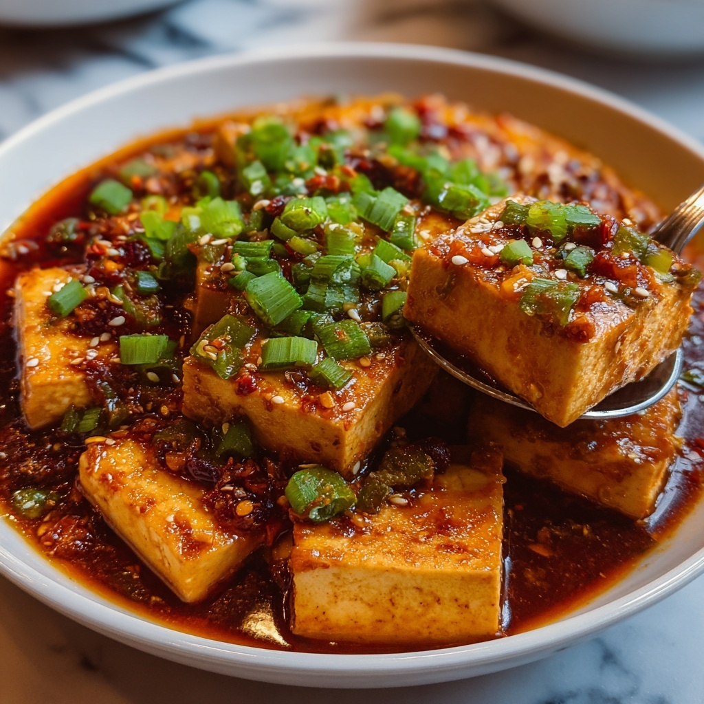 Korean Braised Tofu (Dubu Jorim) Recipe - Recipe Image