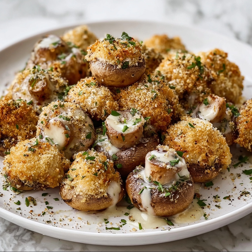 Crispy Garlic Mushroom Bites Recipe - Recipe Image