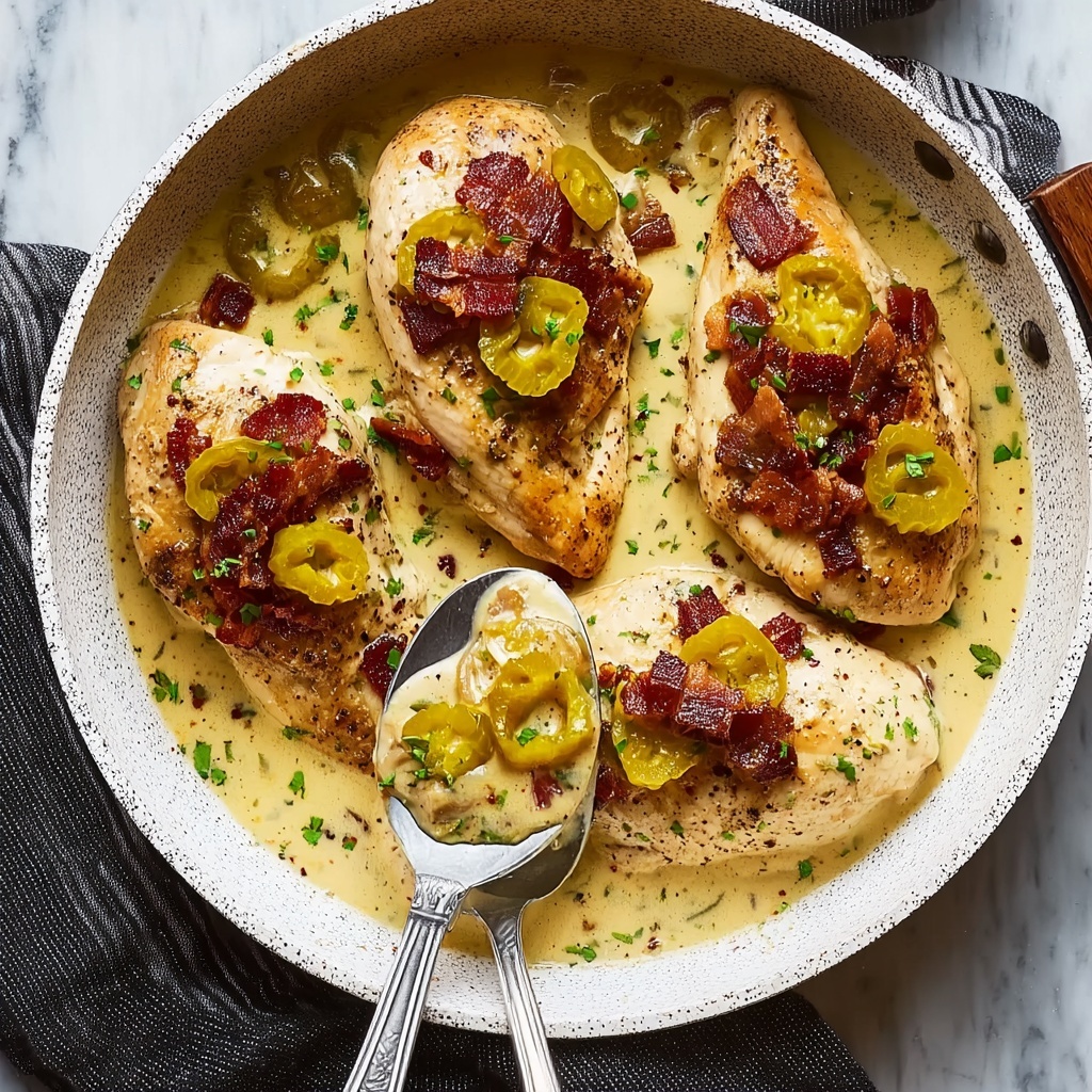 Creamy Pepperoncini Chicken Recipe - Recipe Image