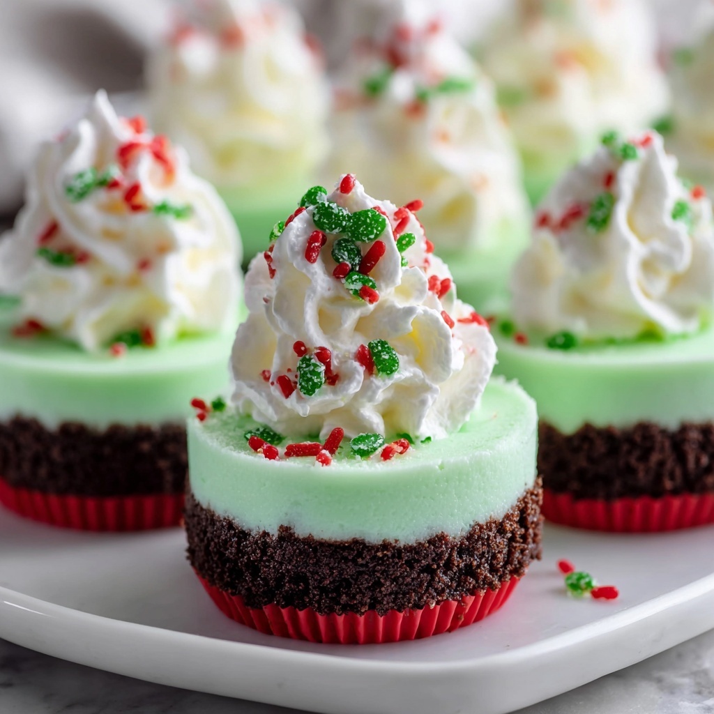 Grinch Mini Cheesecakes: Festive Treats for the Holidays Recipe - Recipe Image