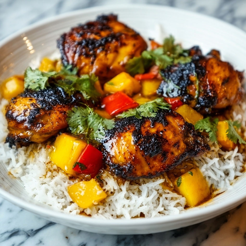 Spiced Chicken with Fragrant Rice and Colorful Vegetables Recipe - Recipe Image