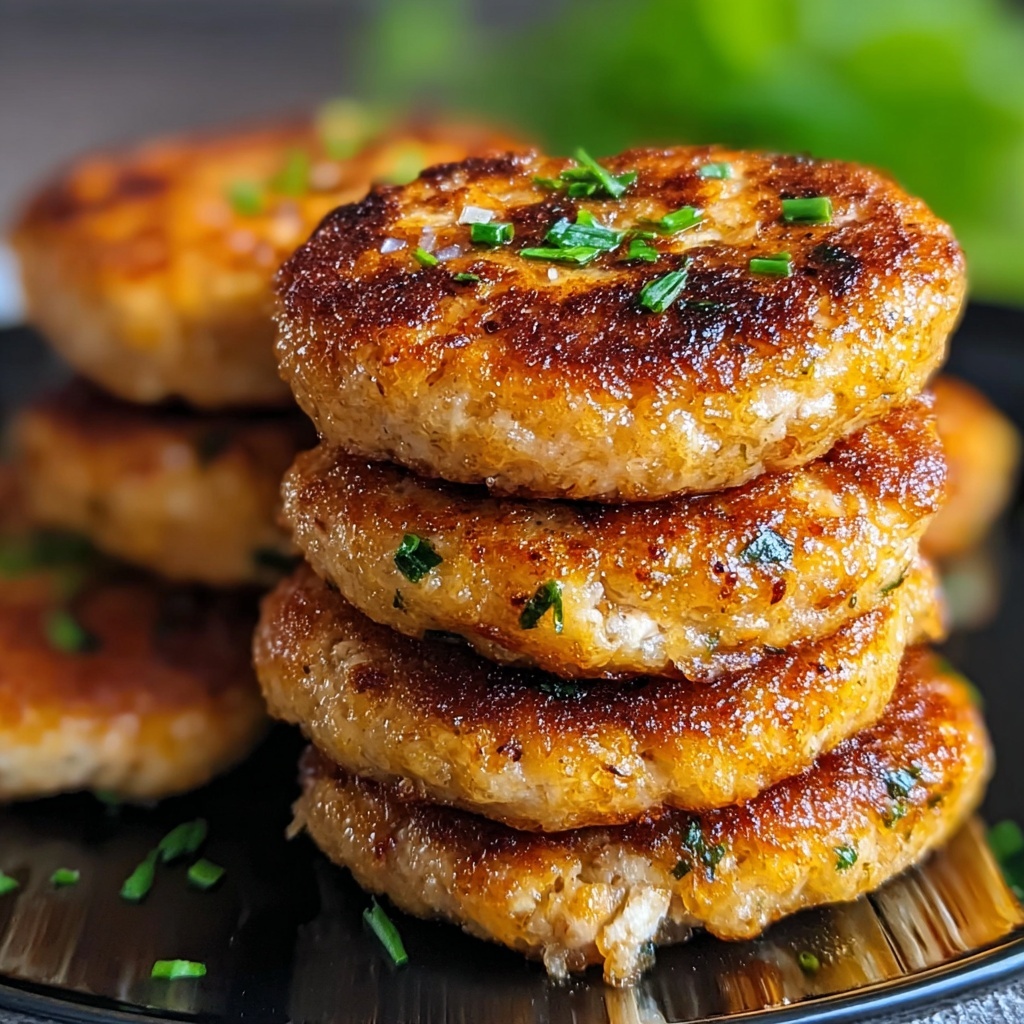 Air Fryer Chicken Rissoles Recipe - Recipe Image