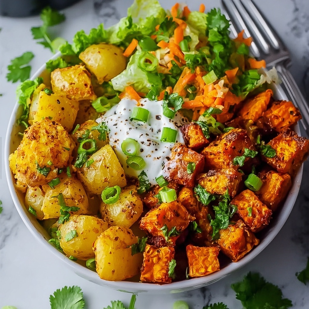 Buffalo Bites Bowl with Crispy Potatoes & Shaved Brussels Recipe - Recipe Image