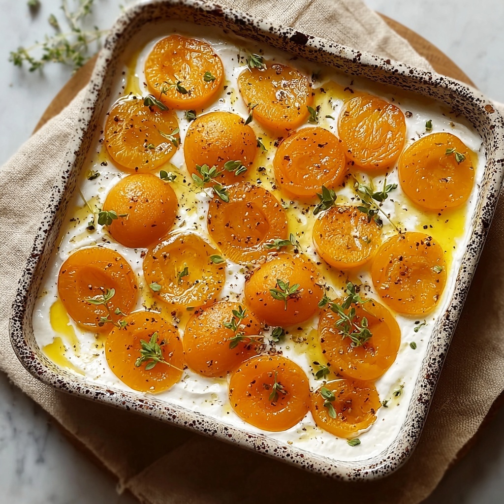 Creamy Apricot Goat Cheese Bake with Pistachios Recipe - Recipe Image
