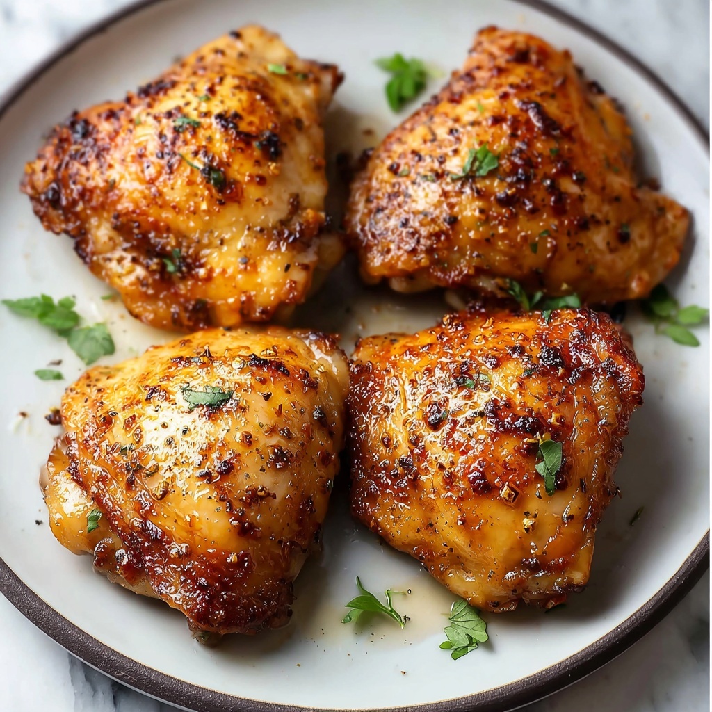 Oven Baked Boneless Chicken Thighs Recipe - Recipe Image