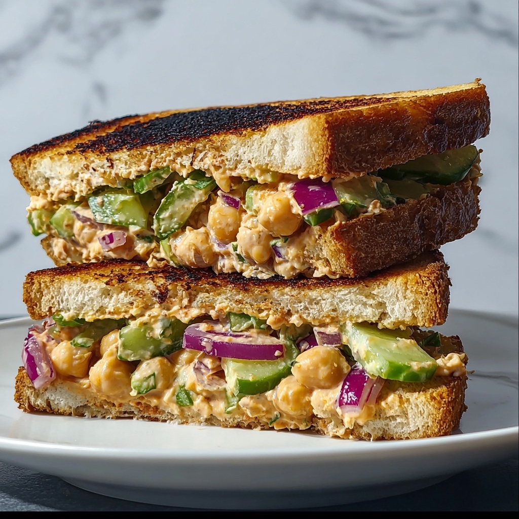 Irresistible Chickpea Salad Melts Recipe - Recipe Image
