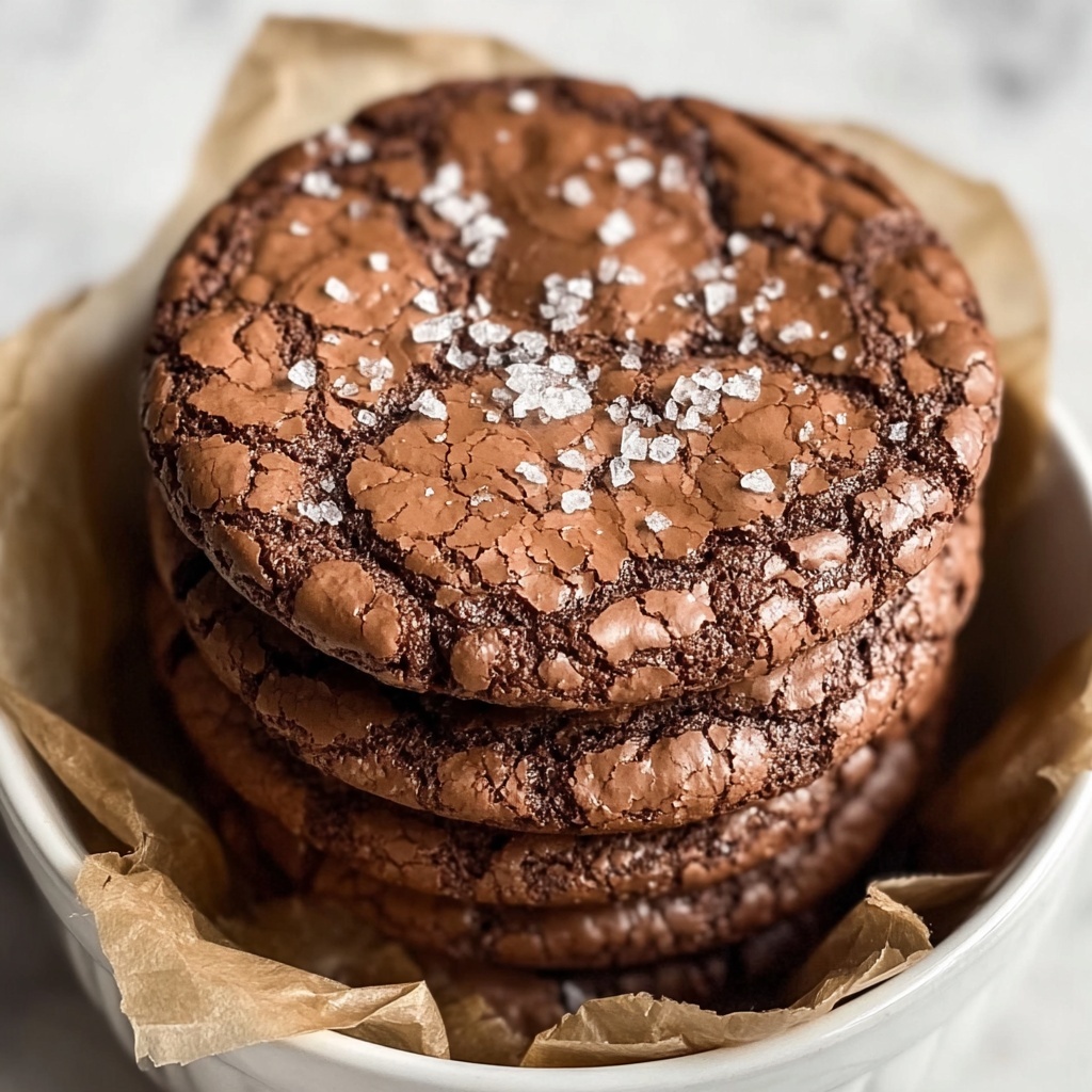 Easy Salted Brownie Cookies Recipe - Recipe Image