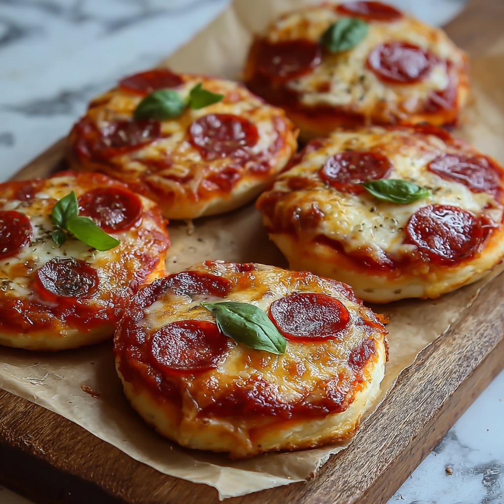 Delicious Pepperoni Mini Pizzas Recipe - Recipe Image