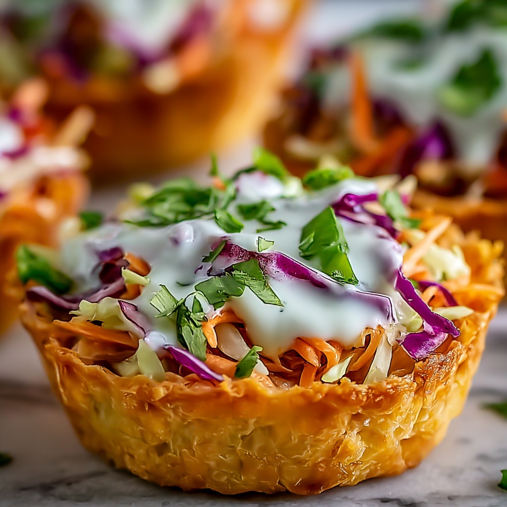 Creamy Ranch Slaw Cups Recipe - Recipe Image