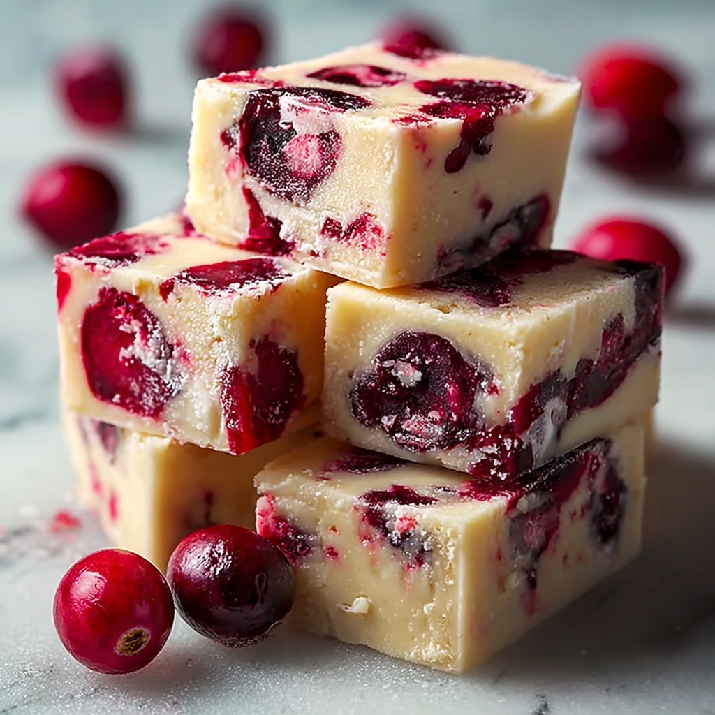 Cranberry Orange Fudge Recipe - Recipe Image