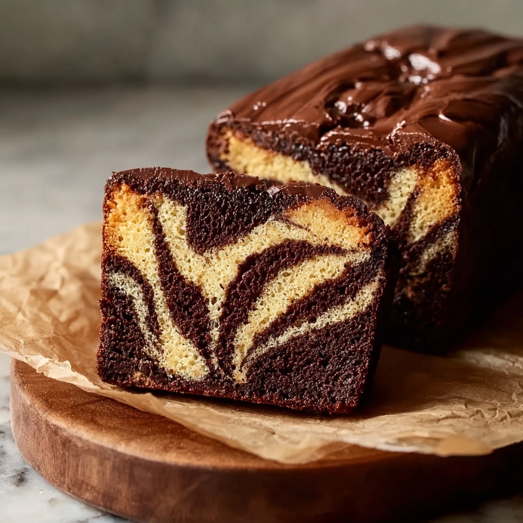 Espresso Marbled Loaf Cake Recipe - Recipe Image