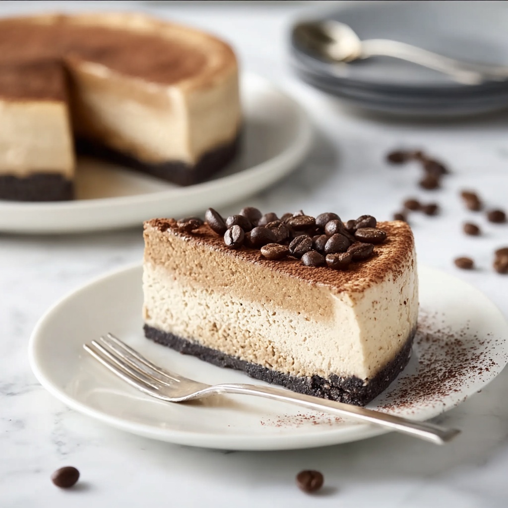 Keto Coffee Cheesecake Recipe - Recipe Image
