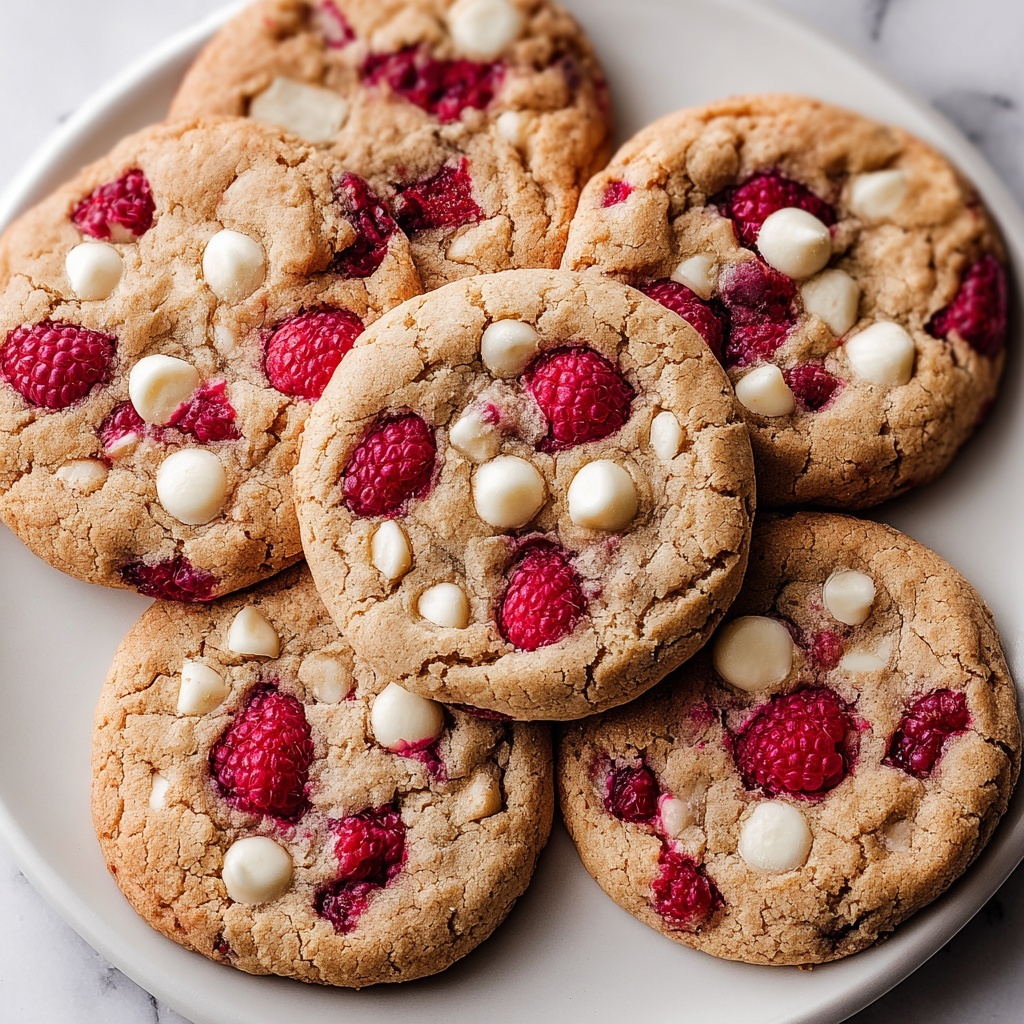 Raspberry and White Chocolate Cookies Recipe - Recipe Image