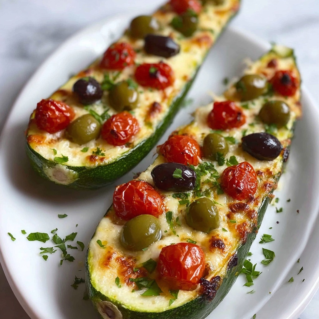 Mediterranean Stuffed Zucchini Recipe - Recipe Image