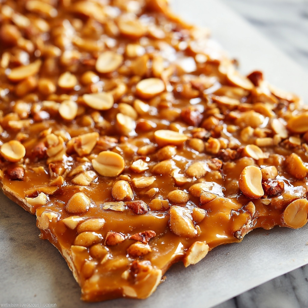 Homemade Peanut Brittle Recipe - Recipe Image