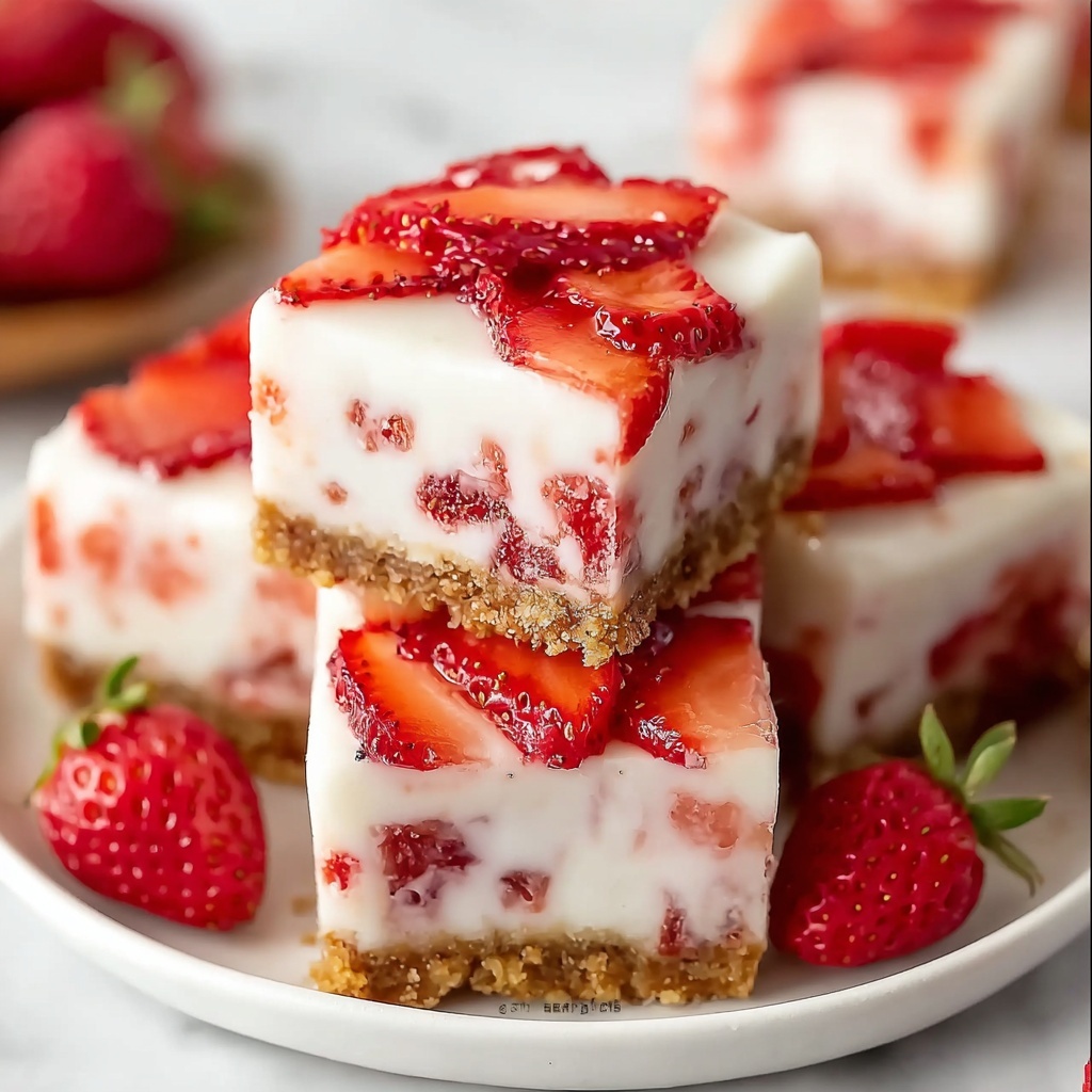 Strawberry Yogurt Bites Recipe - Recipe Image