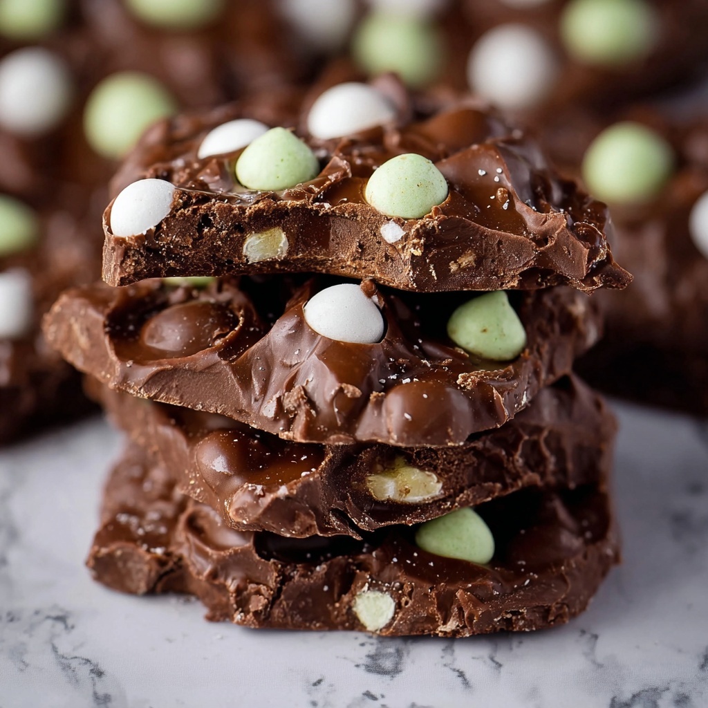 No-Bake Mint Chocolate Chip Clusters Recipe - Recipe Image