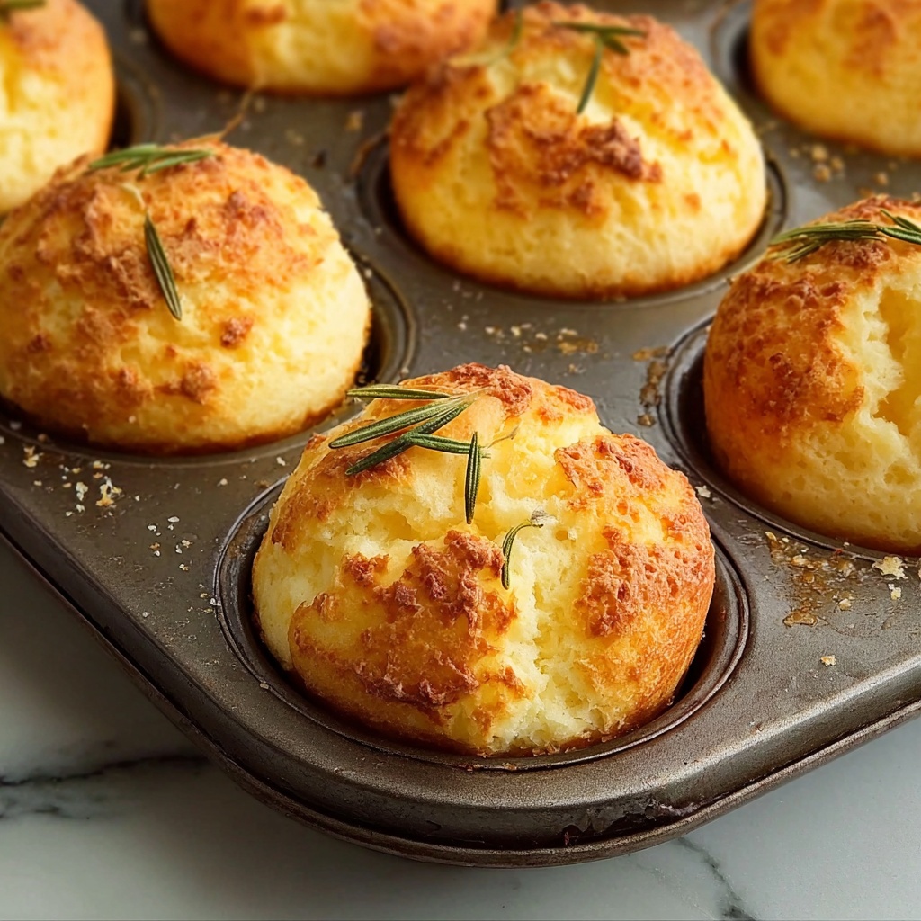 Rosemary Garlic Focaccia Muffins Recipe - Recipe Image