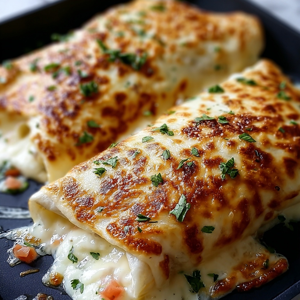 Baked Chicken Chimichangas Recipe - Recipe Image