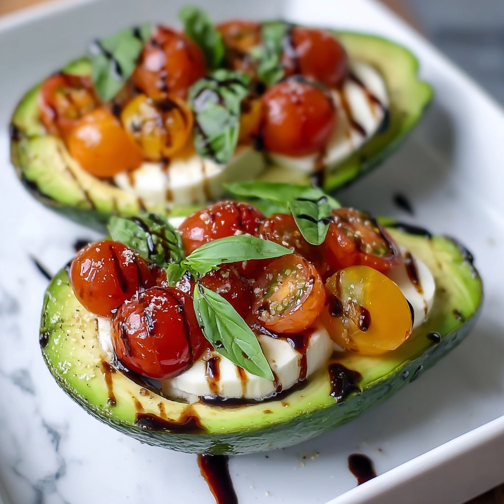 Caprese Stuffed Avocado Recipe - Recipe Image