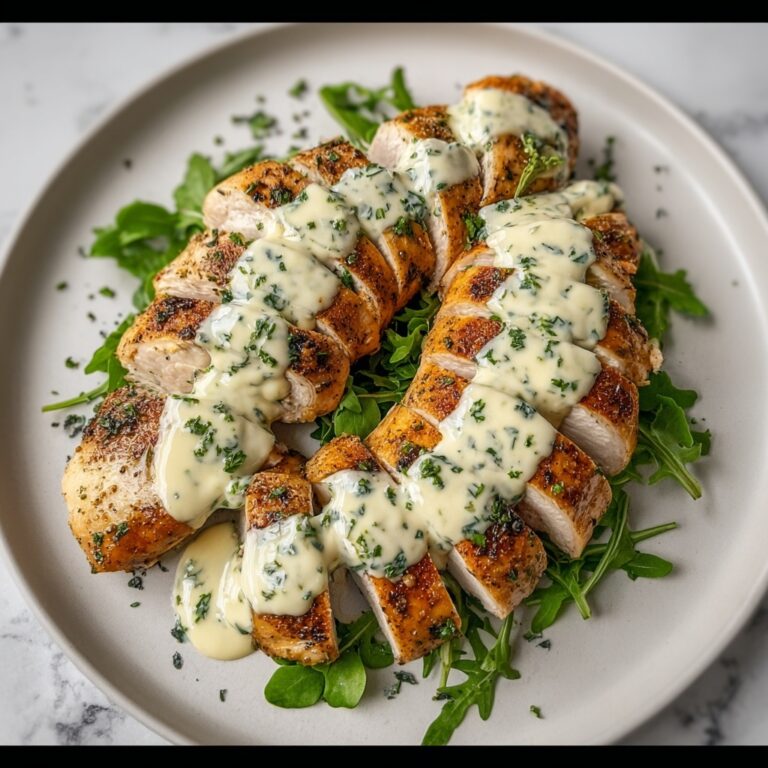 Juicy Baked Caesar Chicken with Parmesan Sauce Recipe