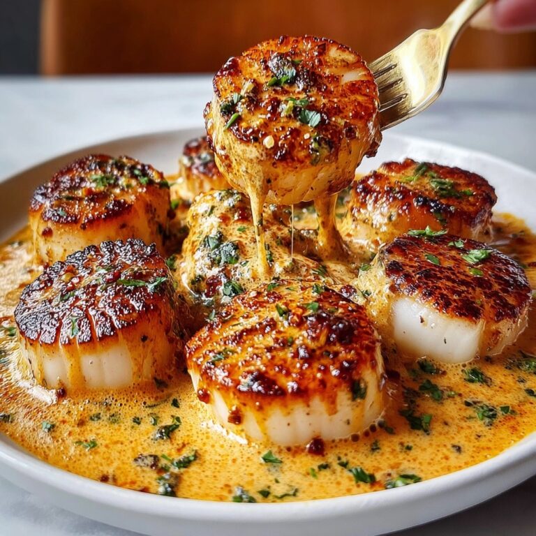 Seared Scallops with Cajun Cream Sauce Recipe