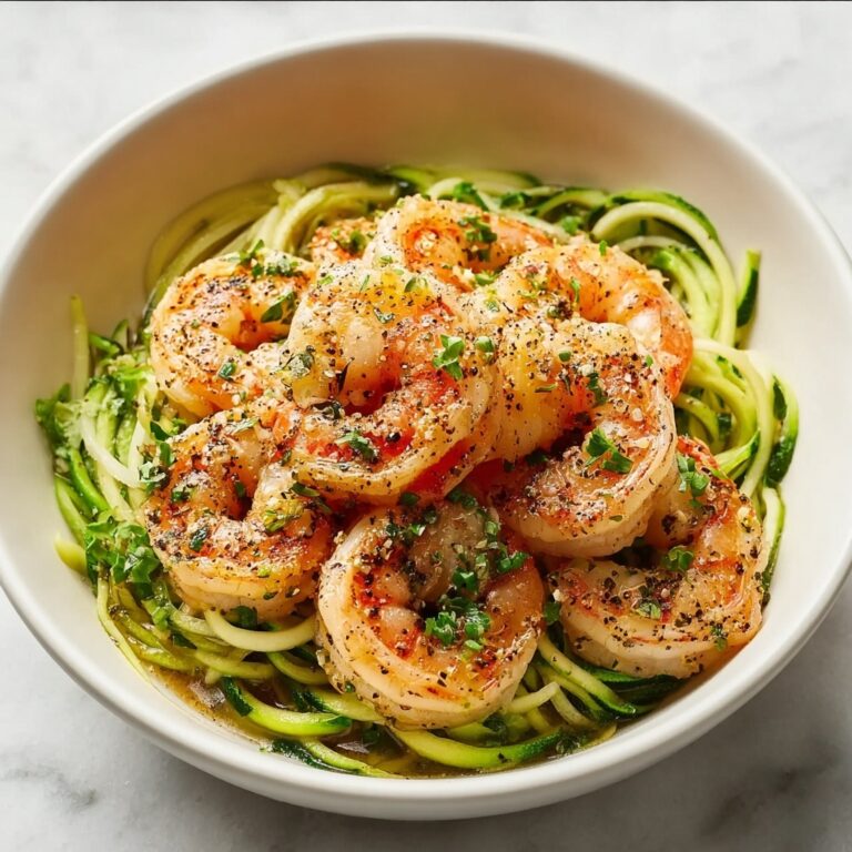 Garlic Butter Shrimp with Zucchini Noodles Recipe