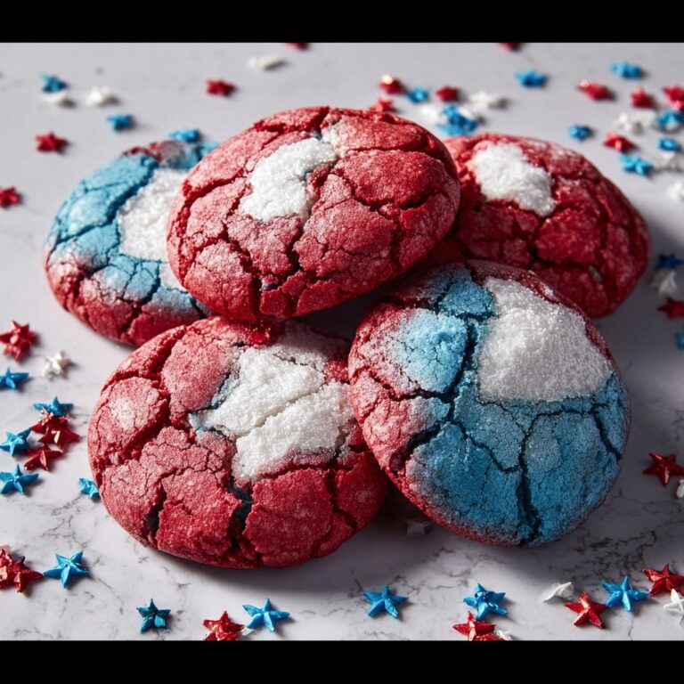 Patriotic Crinkle Cookies Recipe