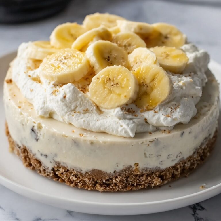 Banana Cheesecake with Banana Cream Pie Topping Recipe