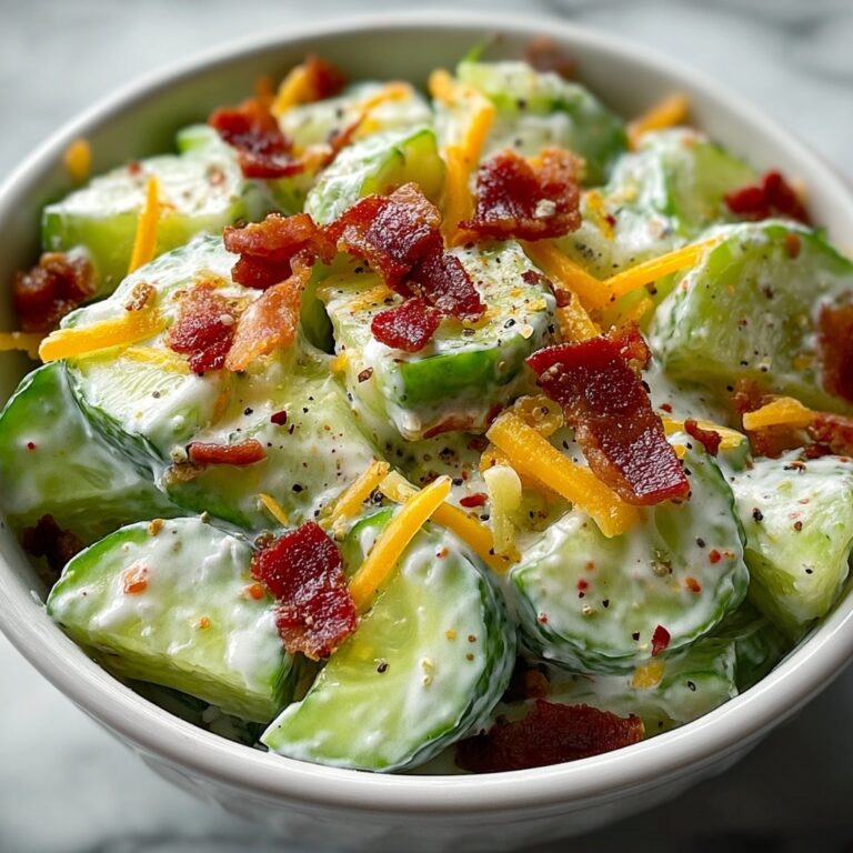 Creamy Cucumber Cheddar Salad Recipe