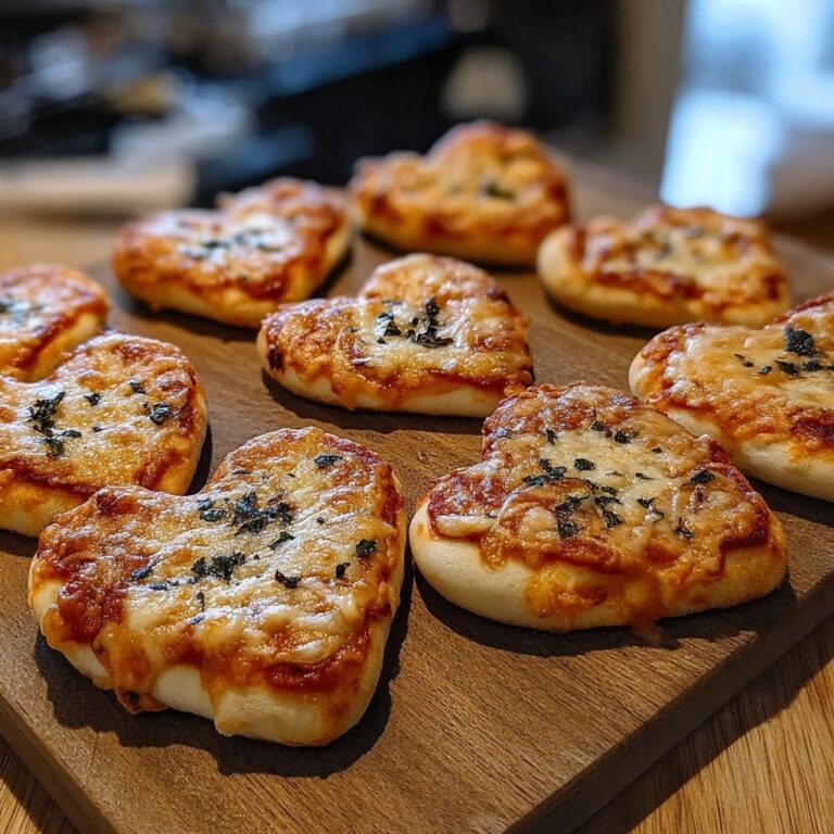 Heart-Shaped Mini Pizzas Recipe