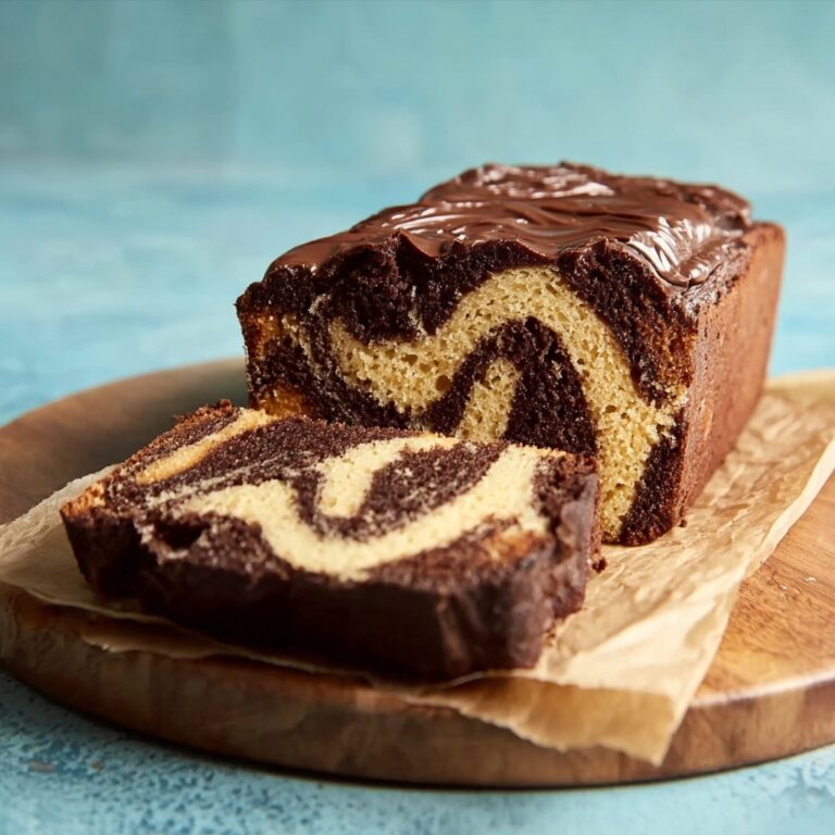 Espresso Marbled Loaf Cake Recipe